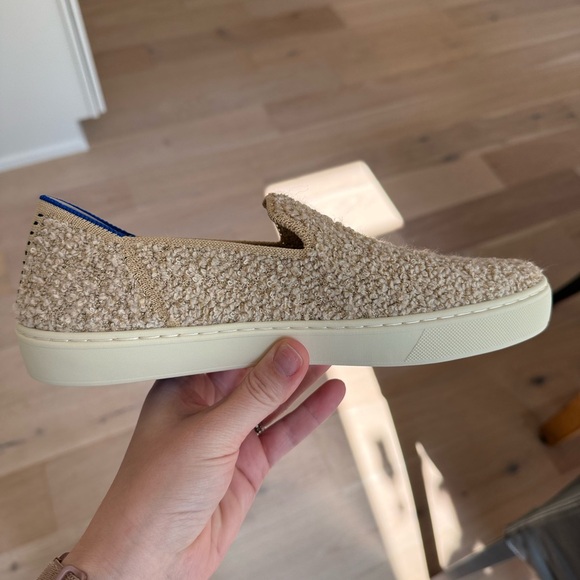 NWOT Rothy's The Original Slip On Sneaker - Honeybun Shimmer Bouclé size 8.5 - Picture 3 of 7